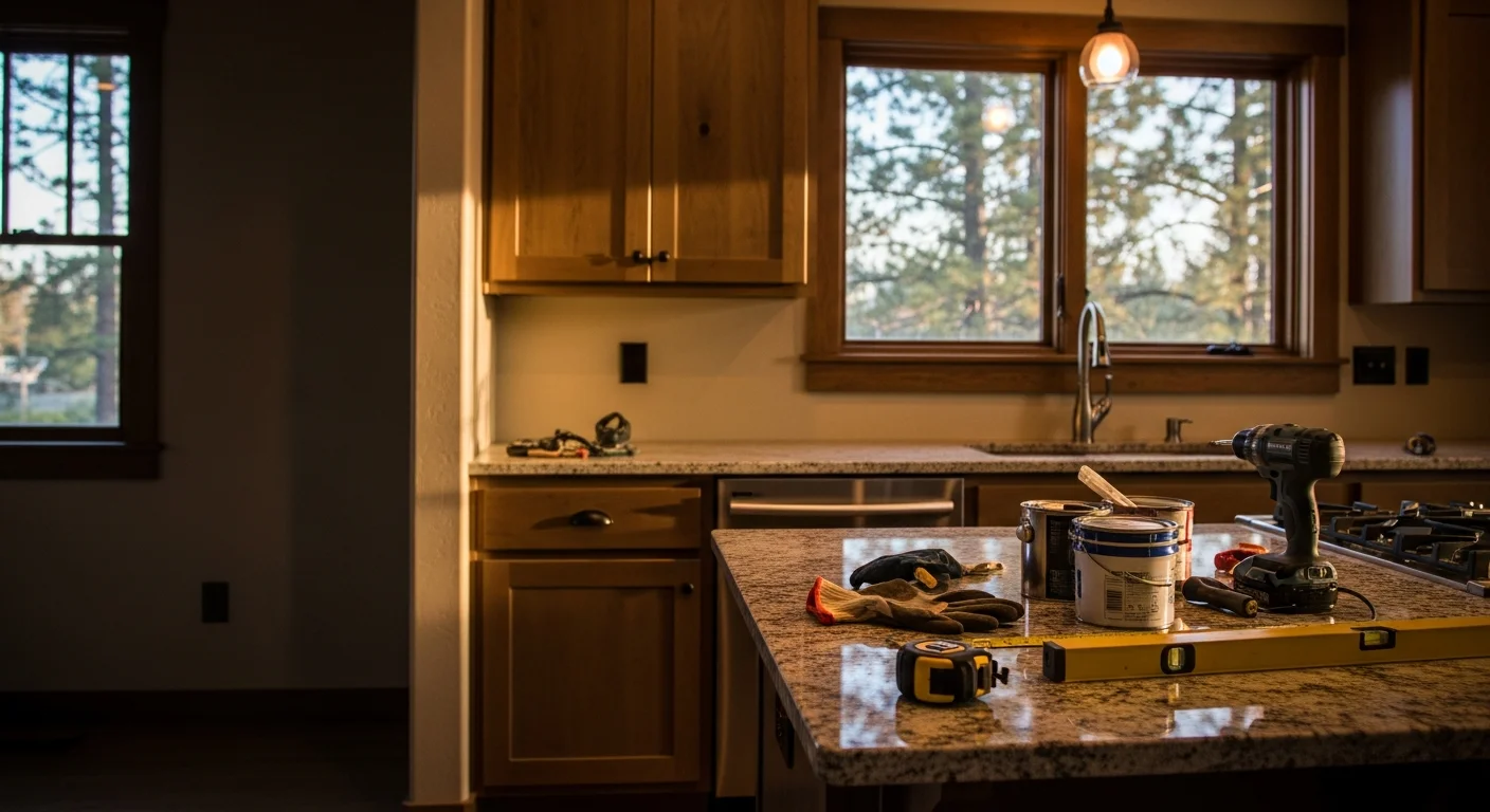General contractor working on home remodeling project in Spokane area