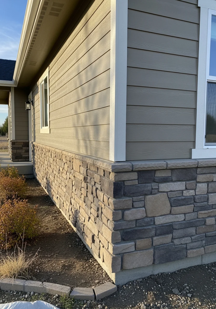 Detail view of professional exterior work on a Worley property showing quality finishing.