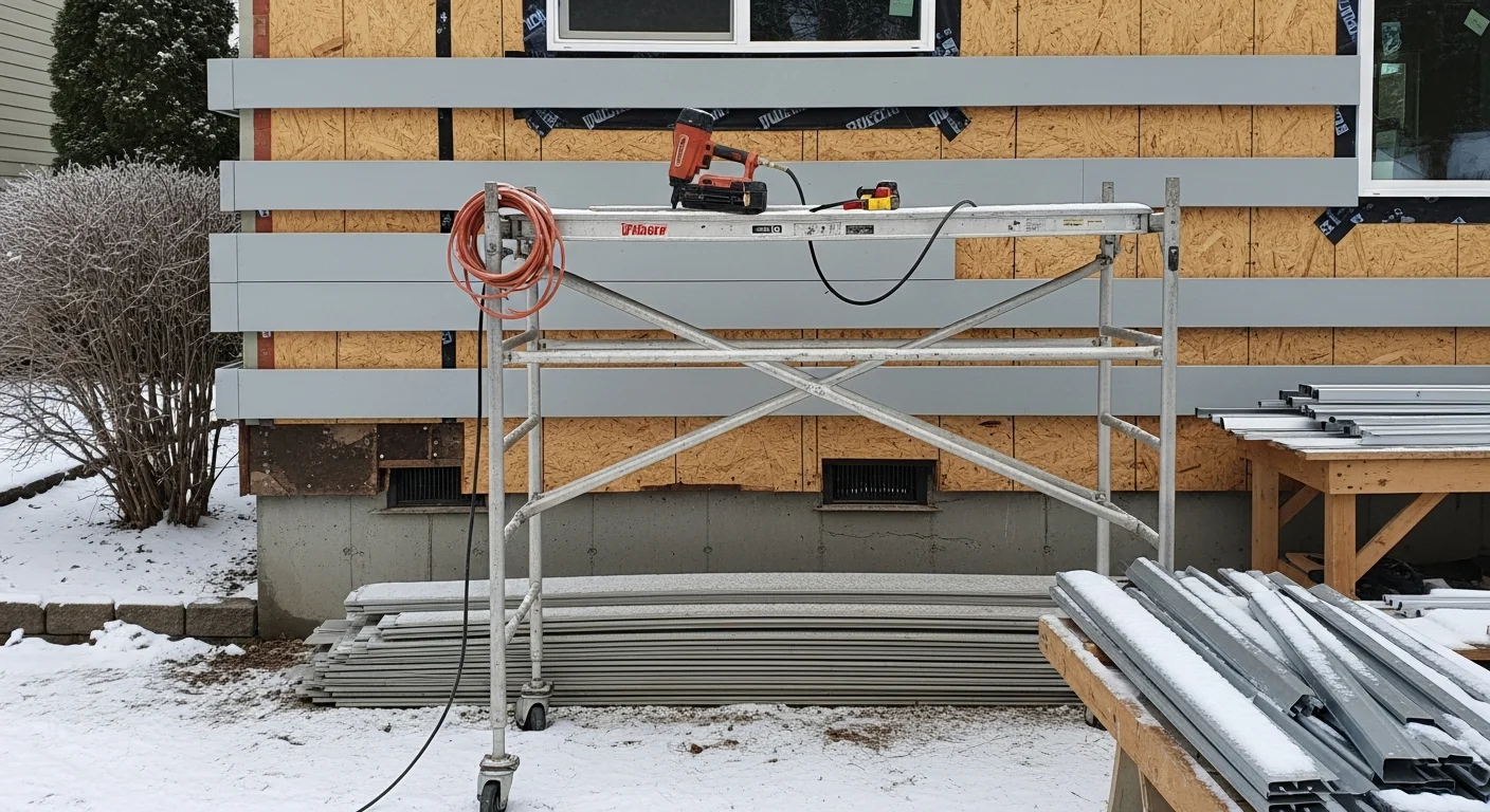 A Coeur d'Alene residential home with freshly installed exterior siding, showing clean panel lines and updated trim against a North Idaho backdrop. The completed replacement covers the full front and side elevations of the house.